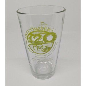 SweetWater Brewing 420 Fest Conical Pint GLASS 2013 Atlanta Ga Souvenir Pint EUC